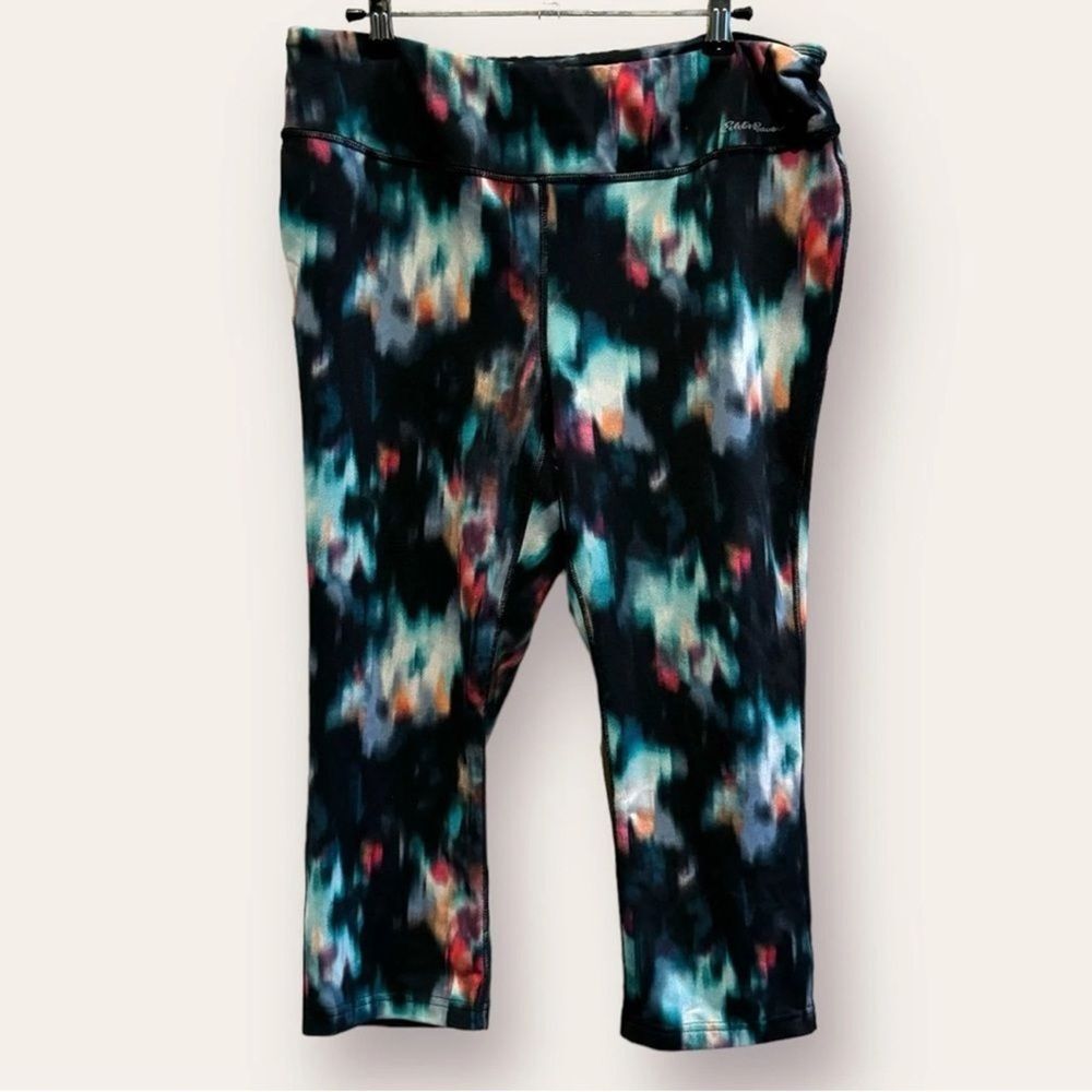 Eddie Bauer Printed Capri Leggings - Size Large - Picture 1 of 5